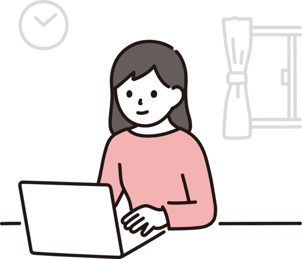 オンラインで体験授業を受けるイメージ